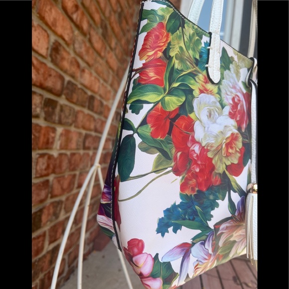 Imoshion 2-Piece Bag-in-Bag Reversible Tote Crossbody Bag Floral Print - Picture 5 of 9